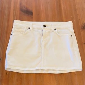 Citizens of Humanity White Jean Skirt